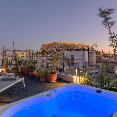 Meno Suite With Private Terrace - Jaccuzzi, Acropolis View Athen Eksteriør bilde