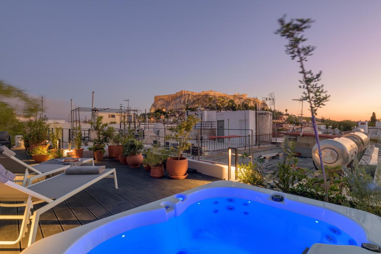 Meno Suite With Private Terrace - Jaccuzzi, Acropolis View Athen Eksteriør bilde