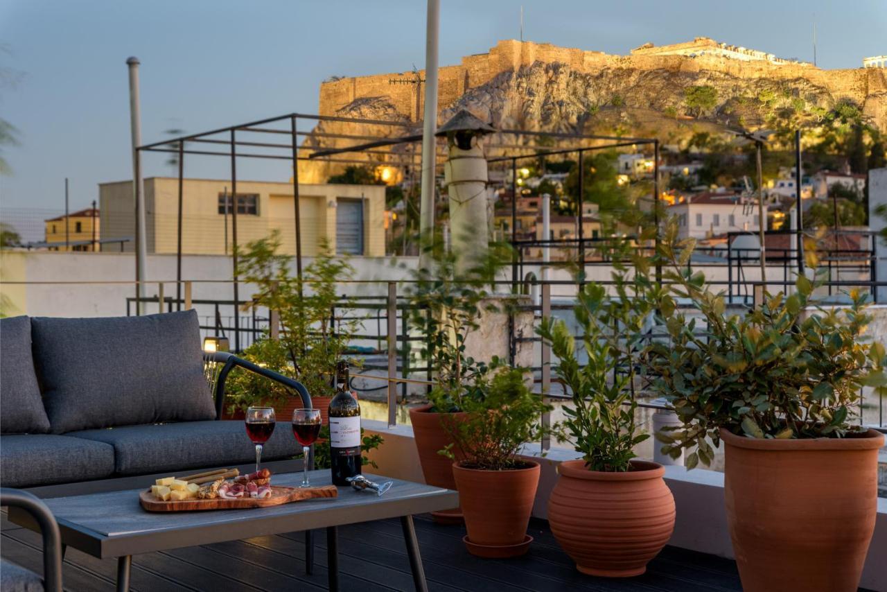 Meno Suite With Private Terrace - Jaccuzzi, Acropolis View Athen Eksteriør bilde