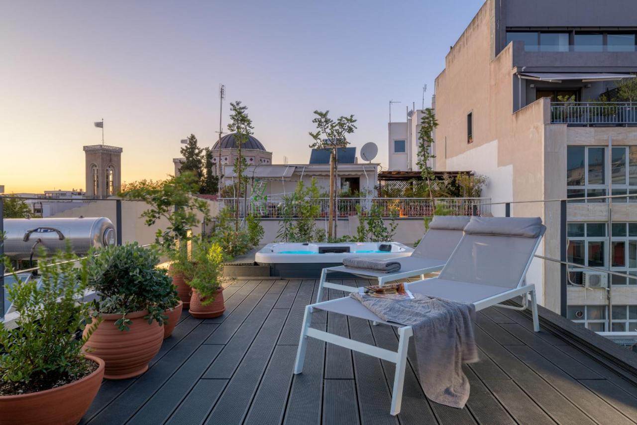 Meno Suite With Private Terrace - Jaccuzzi, Acropolis View Athen Eksteriør bilde
